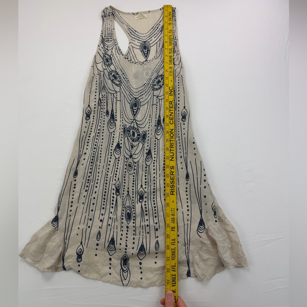 UO Silence + Noise Flapper Inspired Silky Ruffle Hem Tank Dress XS - Picture 7 of 9